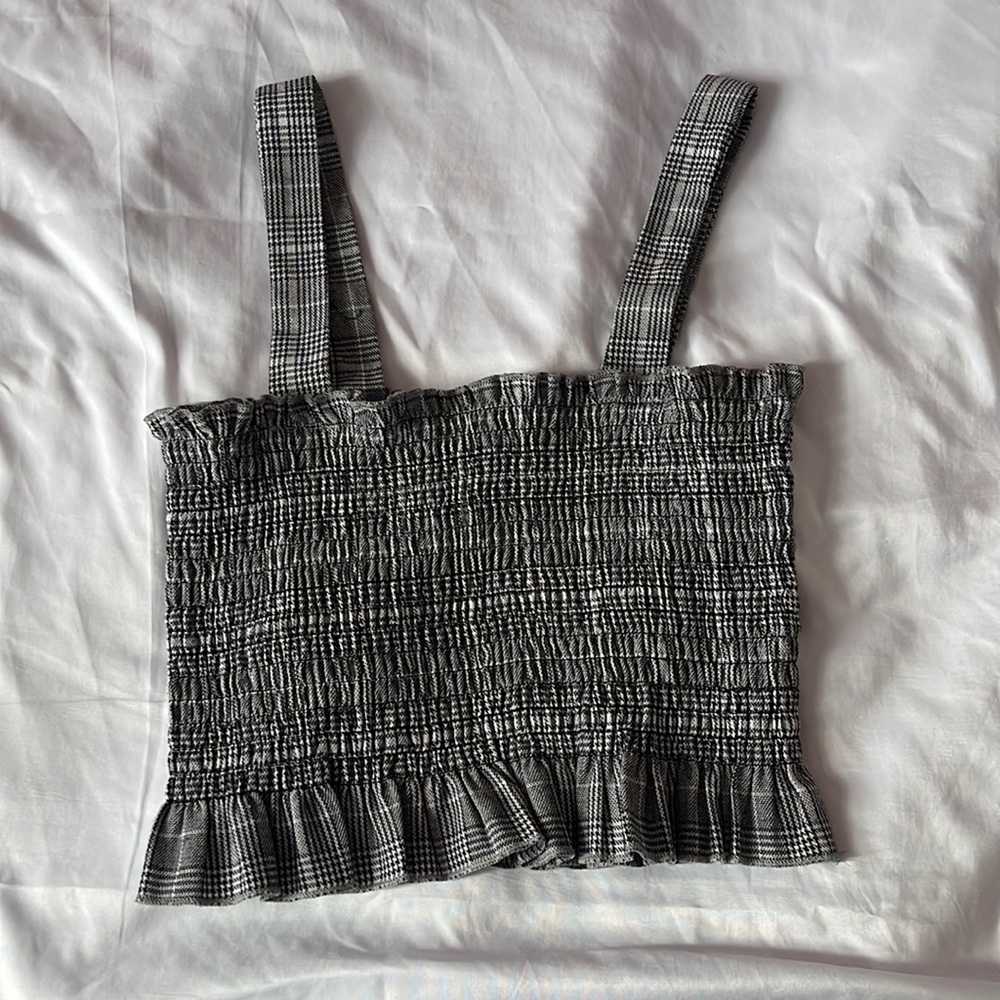 (S) Ribbed strap crop top from Pacsun